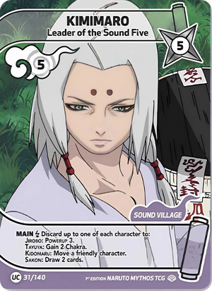 Naruto Mythos TCG - Shinobi Shiren - Kimimaro - (Leader of the Sound Five) - SS-031-UC - Uncommon