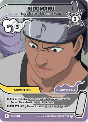 Naruto Mythos TCG - Shinobi Shiren - Kidomaru - (East Gate of Sound Four) - SS-034-C - Common