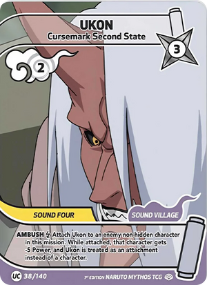 Naruto Mythos TCG - Shinobi Shiren - Ukon - (Cursemark Second State) - SS-038-UC - Uncommon