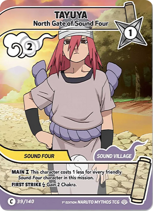 Naruto Mythos TCG - Shinobi Shiren - Tayuya - (North Gate of Sound Four) - SS-039-C - Common