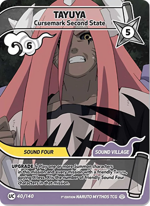 Naruto Mythos TCG - Shinobi Shiren - Tayuya - (Cursemark Second State) - SS-040-UC - Uncommon