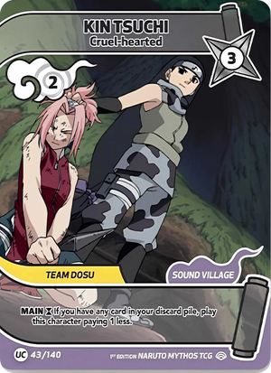 Naruto Mythos TCG - Shinobi Shiren - Kin Tsuchi - (Cruel-hearted) - SS-043-UC - Uncommon