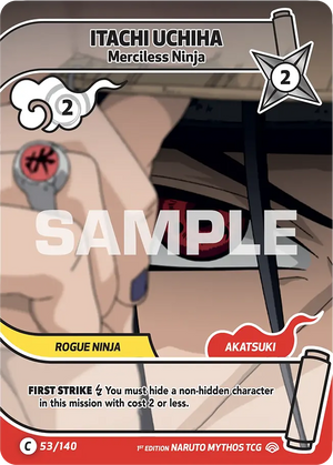Naruto Mythos TCG - Shinobi Shiren - Itachi Uchiha - (Merciless Ninja) - SS-053-C - Common