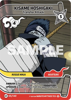 Naruto Mythos TCG - Shinobi Shiren - Kisame Hoshigaki - (Transfer Attack) - SS-055-UC - Uncommon