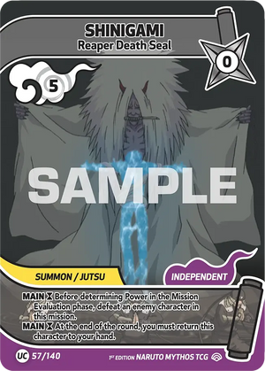 Naruto Mythos TCG - Shinobi Shiren - Shinigami - (Reaper Death Seal) - SS-057-UC - Uncommon