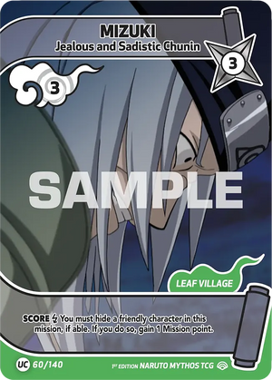 Naruto Mythos TCG - Shinobi Shiren - Mizuki - (Jealous and Sadistic Chunin) - SS-060-UC - Uncommon
