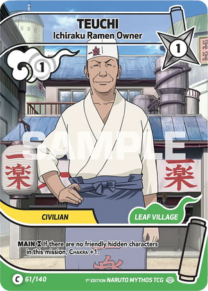 Naruto Mythos TCG - Shinobi Shiren - Teuchi - (Ichiraku Ramen Owner) - SS-061-C - Common