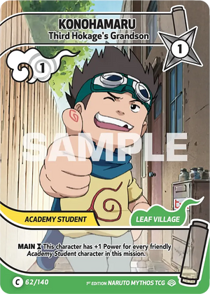 Naruto Mythos TCG - Shinobi Shiren - Konohamaru - (Third Hokage's Grandson) - SS-062-C - Common