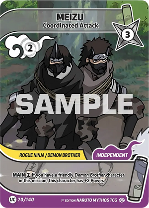 Naruto Mythos TCG - Shinobi Shiren - Meizu - (Coordinated Attack) - SS-070-UC - Uncommon