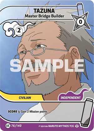Naruto Mythos TCG - Shinobi Shiren - Tazuna - (Master Bridge Builder) - SS-076-UC - Uncommon