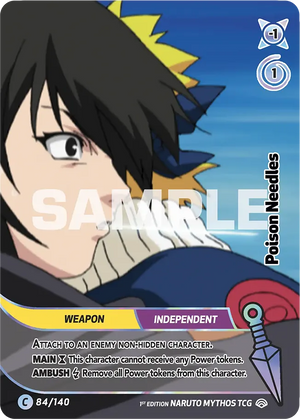 Naruto Mythos TCG - Shinobi Shiren - Poison Needles - SS-084-C - Common