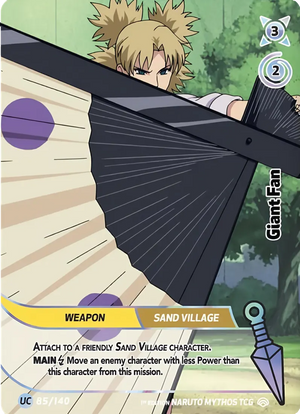 Naruto Mythos TCG - Shinobi Shiren - Giant Fan - SS-085-UC - Uncommon