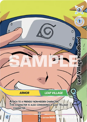 Naruto Mythos TCG - Shinobi Shiren - Leaf Village Headband - SS-091-C - Common