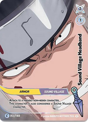 Naruto Mythos TCG - Shinobi Shiren - Sound Village Headband - SS-093-C - Common