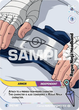 Naruto Mythos TCG - Shinobi Shiren - Rogue Ninja Headband - SS-094-C - Common