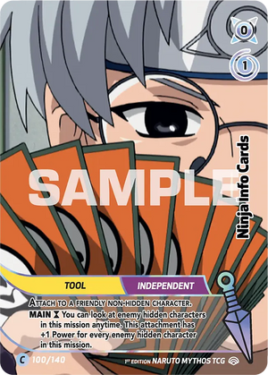 Naruto Mythos TCG - Shinobi Shiren - Ninja Info Cards - SS-100-C - Common