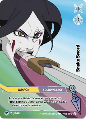 Naruto Mythos TCG - Shinobi Shiren - Snake Sword - SS-101-UC - Uncommon