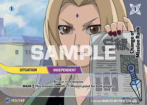 Naruto Mythos TCG - Shinobi Shiren - Change Of Mission Rank - SS-103-UC - Uncommon