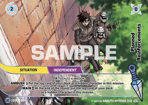 Naruto Mythos TCG - Shinobi Shiren - Planned Reinforcements - SS-109-UC - Uncommon