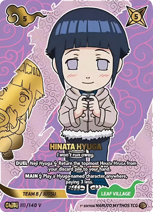 Naruto Mythos TCG - Shinobi Shiren - Hinata Hyuga - (I won't run away.) - SS-111-CHIBIV - Chibi V
