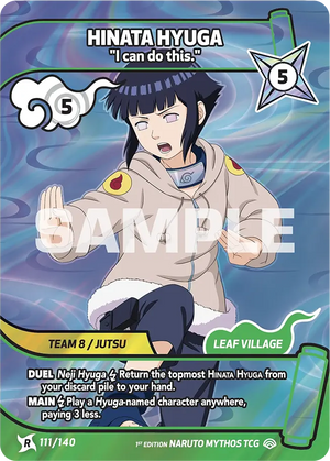Naruto Mythos TCG - Shinobi Shiren - Hinata Hyuga - ("I can do this.") - SS-111-R - Rare