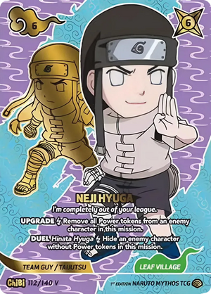 Naruto Mythos TCG - Shinobi Shiren - Neji Hyuga - (I'm completely out of your league.) - SS-112-CHIBIV - Chibi V