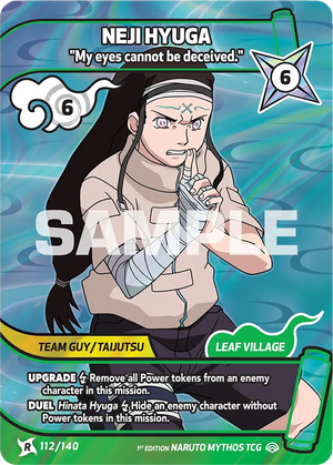 Naruto Mythos TCG - Shinobi Shiren - Neji Hyuga - ("My eyes cannot be deceived.") - SS-112-R - Rare