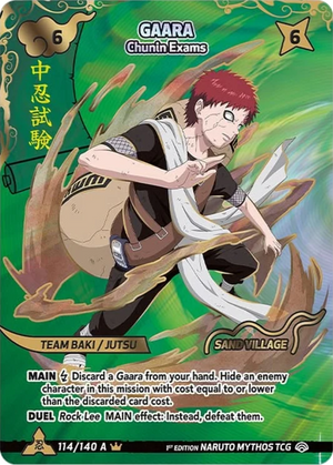 Naruto Mythos TCG - Shinobi Shiren - Gaara - (Chunin Exams) - SS-114-SHINOBIV - Shinobi V