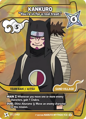 Naruto Mythos TCG - Shinobi Shiren - Kankuro - ("You’re in for a real treat.") - SS-117-R - Rare