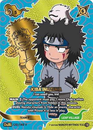 Naruto Mythos TCG - Shinobi Shiren - Kiba Inuzuka - (I can smell you, kid.) - SS-120-CHIBIV - Chibi V