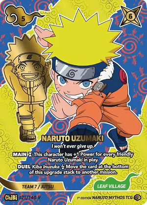 Naruto Mythos TCG - Shinobi Shiren - Naruto Uzumaki - (I won't ever give up.) - SS-121-CHIBIV - Chibi V