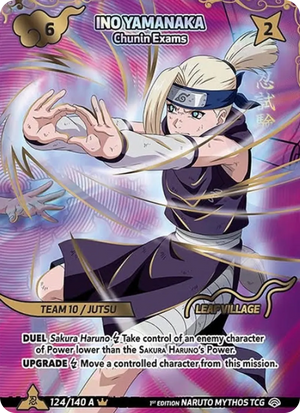 Naruto Mythos TCG - Shinobi Shiren - Ino Yamanaka - (Chunin Exams) - SS-124-SHINOBIV - Shinobi V