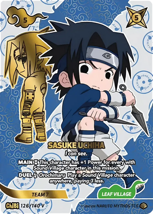 Naruto Mythos TCG - Shinobi Shiren - Sasuke Uchiha - (I can see.) - SS-126-CHIBIV - Chibi V