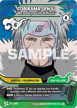 Naruto Mythos TCG - Shinobi Shiren - Tobirama Senju - ("We made your life difficult.") - SS-131-R - Rare
