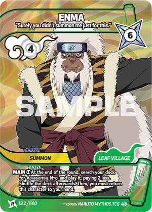Naruto Mythos TCG - Shinobi Shiren - Enma - ("Surely you didn't summon me just for this.") - SS-132-R - Rare