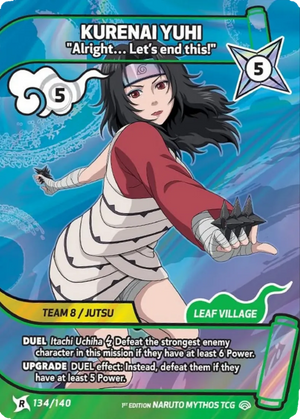 Naruto Mythos TCG - Shinobi Shiren - Kurenai Yuhi - ("Alright... Let's end this!") - SS-134-R - Rare