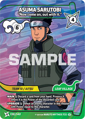 Naruto Mythos TCG - Shinobi Shiren - Asuma Sarutobi - ("Now come on, out with it.") - SS-138-R - Rare
