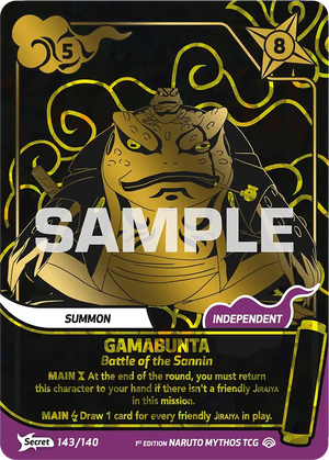 Naruto Mythos TCG - Shinobi Shiren - Gamabunta - (Battle of the Sannin) - SS-143-S - Secret