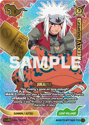 Naruto Mythos TCG - Shinobi Shiren - Jiraiya - ("This rivalry's gone on long enough.") - SS-144-CHIBIV - Chibi V