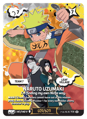 Naruto Mythos TCG - Shinobi Shiren - Naruto Uzumaki - (I'm finding my own Ninja way.) - SS-147-POPV - Pop V