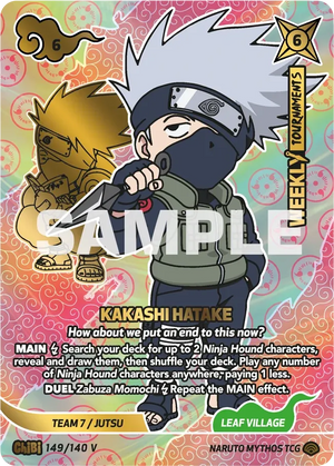 Naruto Mythos TCG - Shinobi Shiren - Kakashi Hatake - ("How about we put an end to this now?") - SS-149-CHIBIV - Chibi V