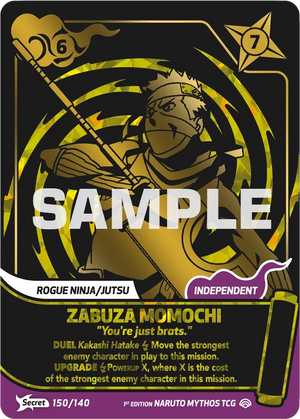 Naruto Mythos TCG - Shinobi Shiren - Zabuza Momochi - (You're just brats.) - SS-150-S - Secret