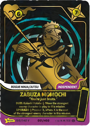 Naruto Mythos TCG - Shinobi Shiren - Zabuza Momochi - (You're just brats.) - SS-150-SV - Secret V