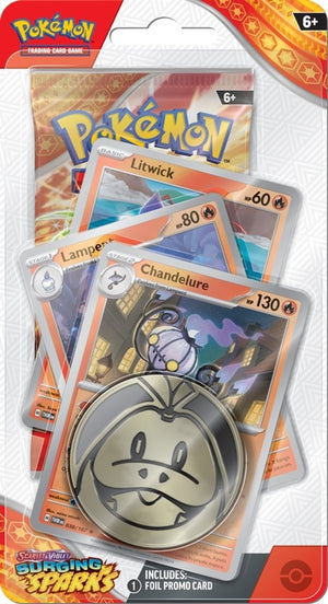 Pokémon TCG - Scarlet and Violet Surging Sparks Premium Checklane Blister Chandelure