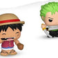 Funko Bitty POP: One Piece - Luffy / Zoro / Morgan & Chase