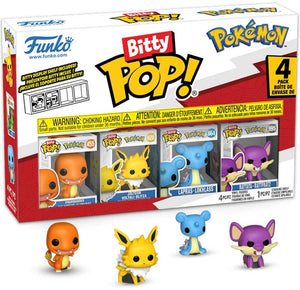 Funko Bitty POP: Pokemon - Charmander / Jolteon / Lapras & Rattata