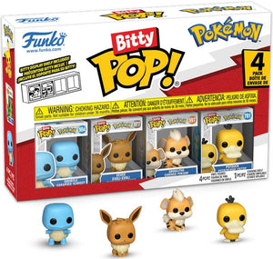 Funko Bitty POP: Pokemon - Squirtle / Eevee / Growlithe & Pysduck
