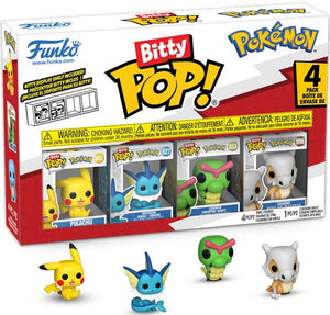 Funko Bitty POP: Pokemon - Pikachu / Vaporeon / Caterpie & Cubone