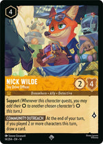 Disney Lorcana TCG - Hyperia City - Nick Wilde - Toy Drive Officer - 14/204 - Super Rare - Cold Foil