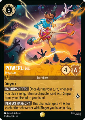 Disney Lorcana TCG - Hyperia City - Powerline - Megastar - 17/204 - Legendary - Cold Foil